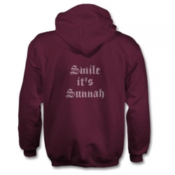 Diamonte 'Smile it's Sunnah'- Womens hoodie