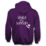 Smile It's Sunnah Purple - Unisex Hoodie