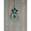 HJP018-Teal Flower droplet HJP018-Teal Flower droplet