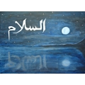 As-Salam - Painting & Crystals on Canvas